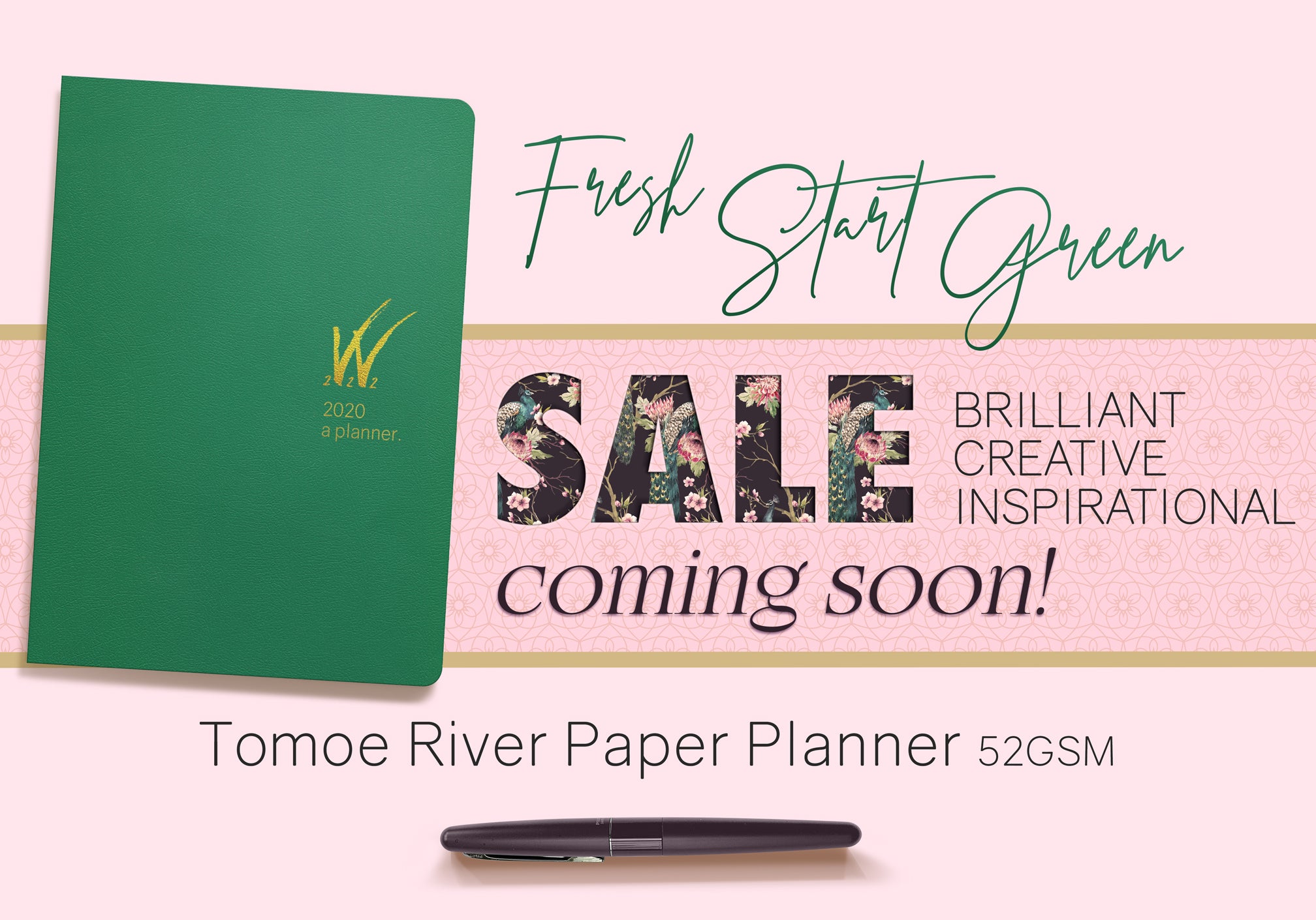 Spring planner sale at wonderland 222.  2020 A5 Tomoe River Paper Planner Spring Sale coming soon