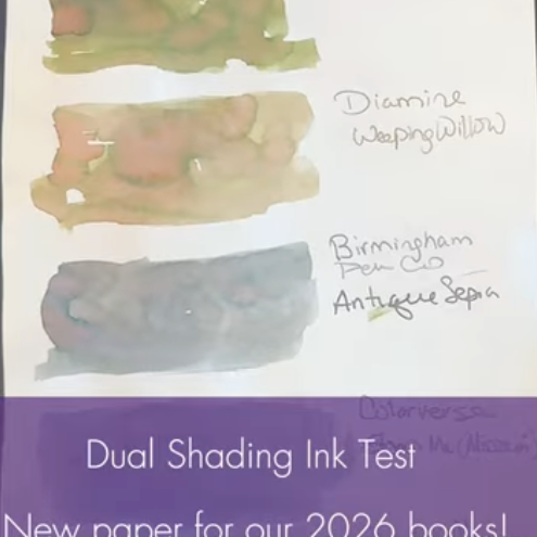 2026 Wonderland 222 New Paper Test - Dual Shader Fountain Pen Inks