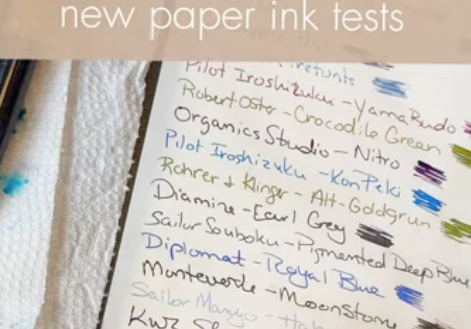 2026 Wonderland 222 New Paper Test - Fountain Pen Inks - 2