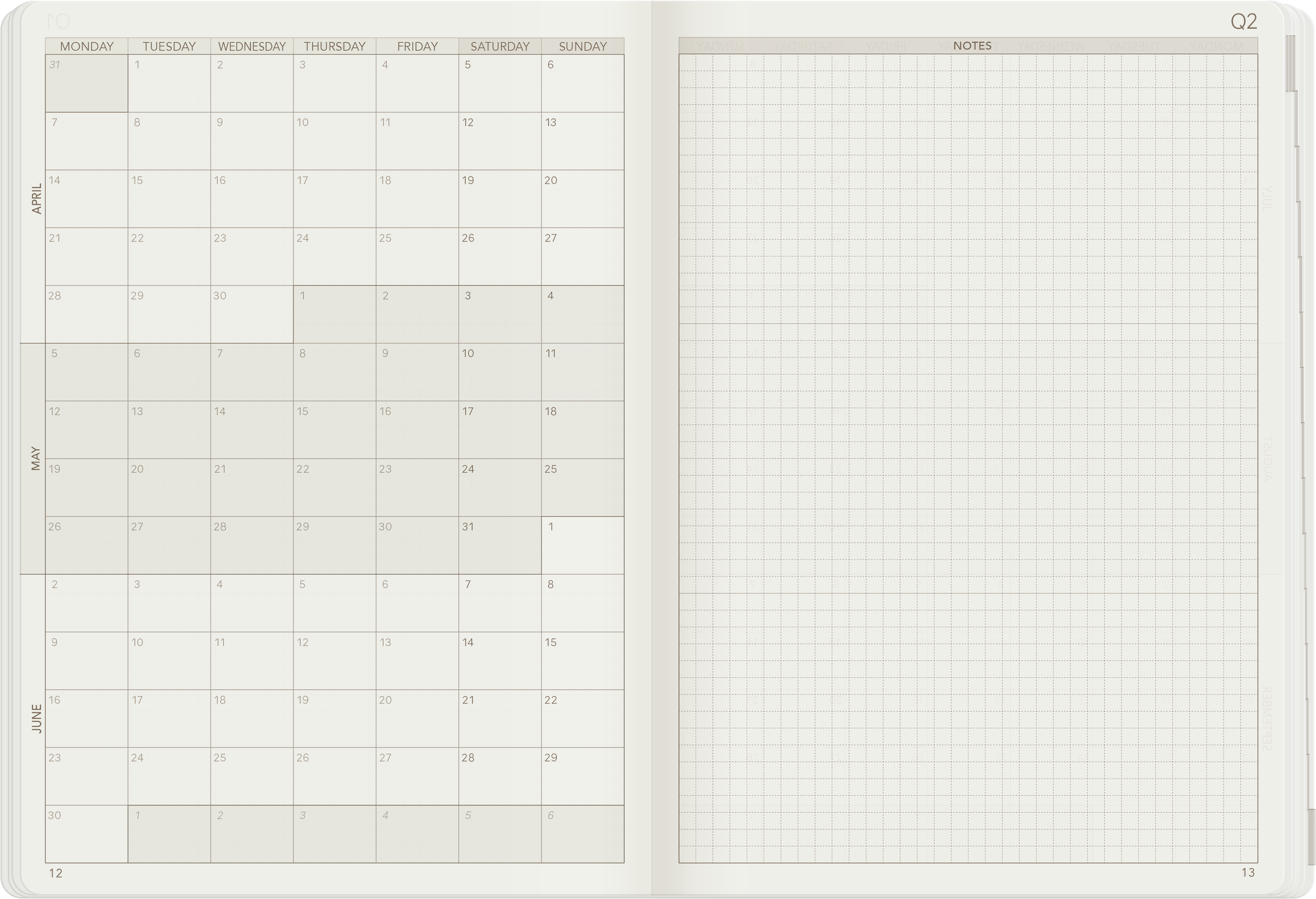 PRE-ORDER | 2025 A5 Weekly Planner | 52gsm Tomoe River Paper | Core | Unstacked Weekends