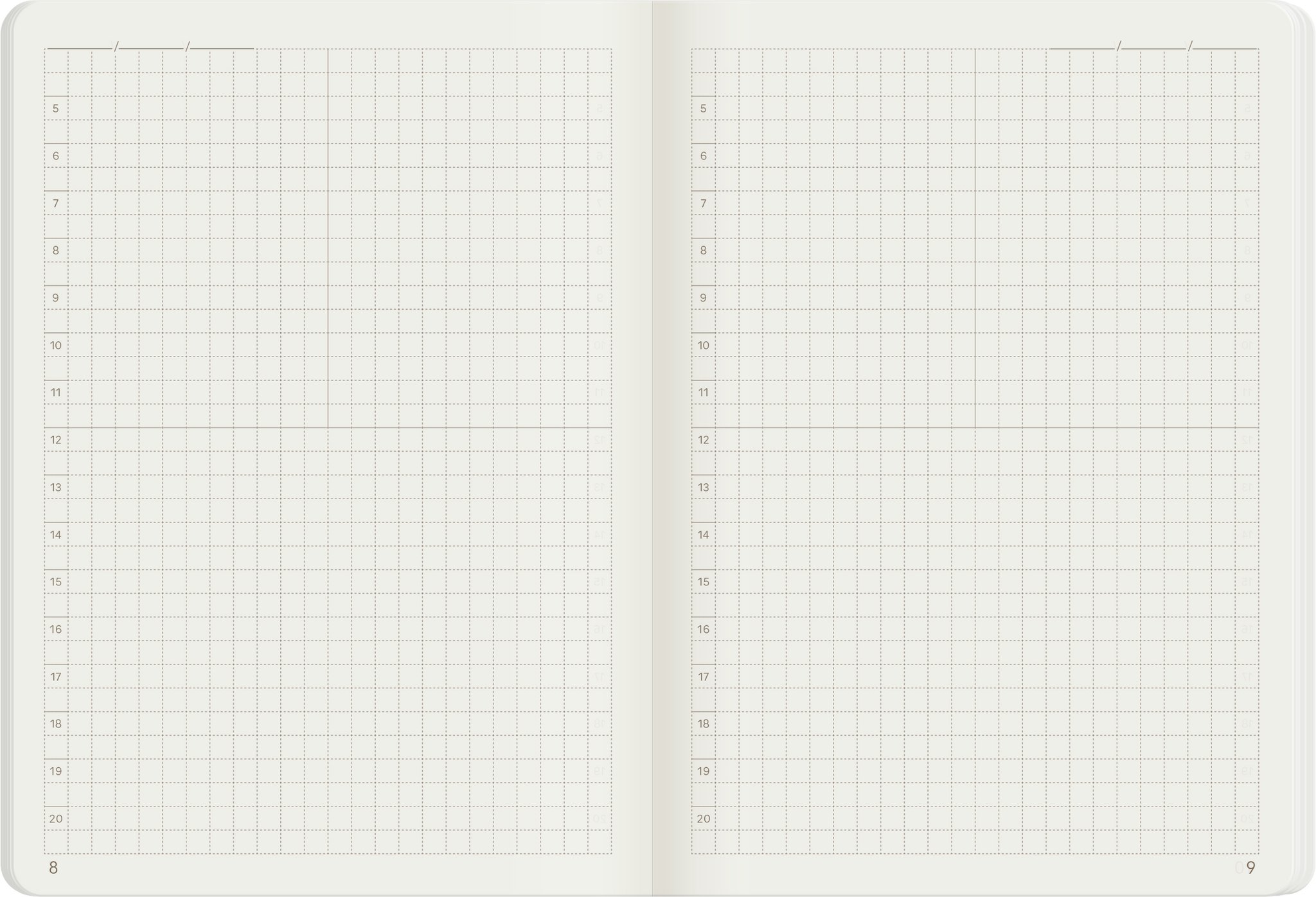 A6 Notebook 2025 – Grid | 52gsm Tomoe River | Wonderland 222 ...