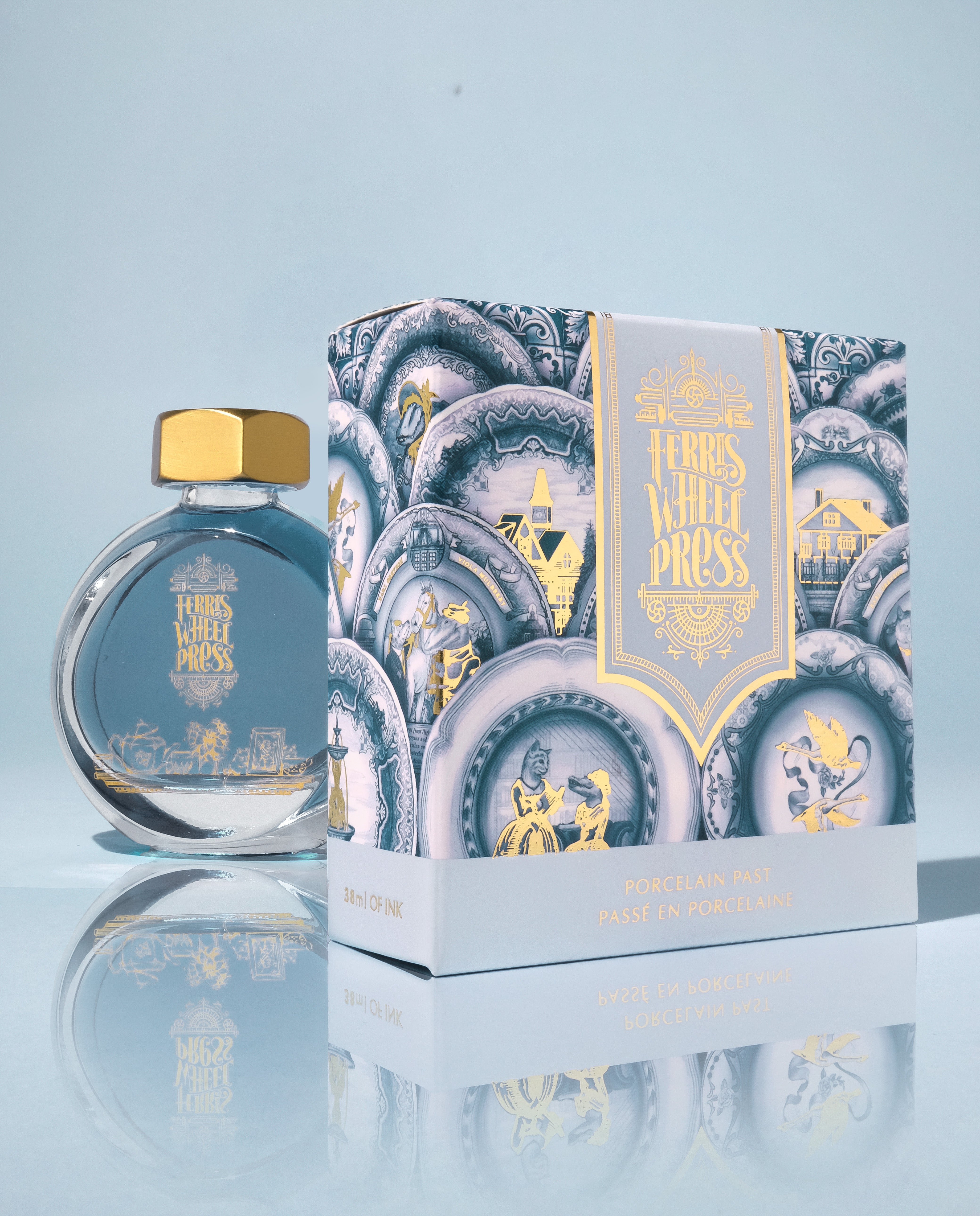 Porcelain Past Nimbus Blue Ink 38ml Ferris Wheel Press