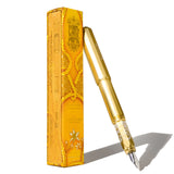 Ferris Wheel Press | Aluminum Fountain Pen | LIMITED EDITION | Plaited Gold Tress