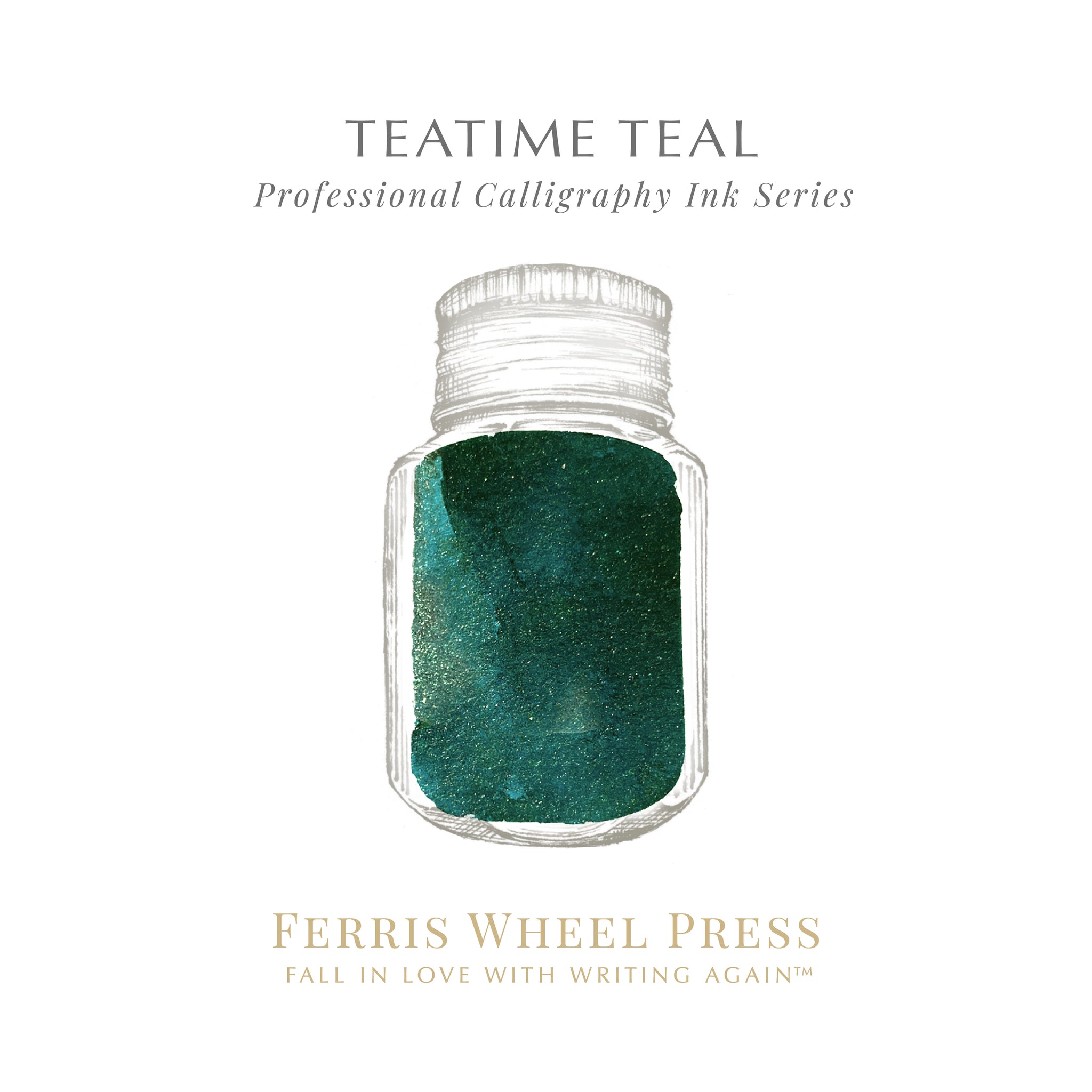 Ferris Wheel Press | Calligraphy Ink | Teatime Teal