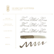 Ferris Wheel Press | Leadcast Letters 38ml