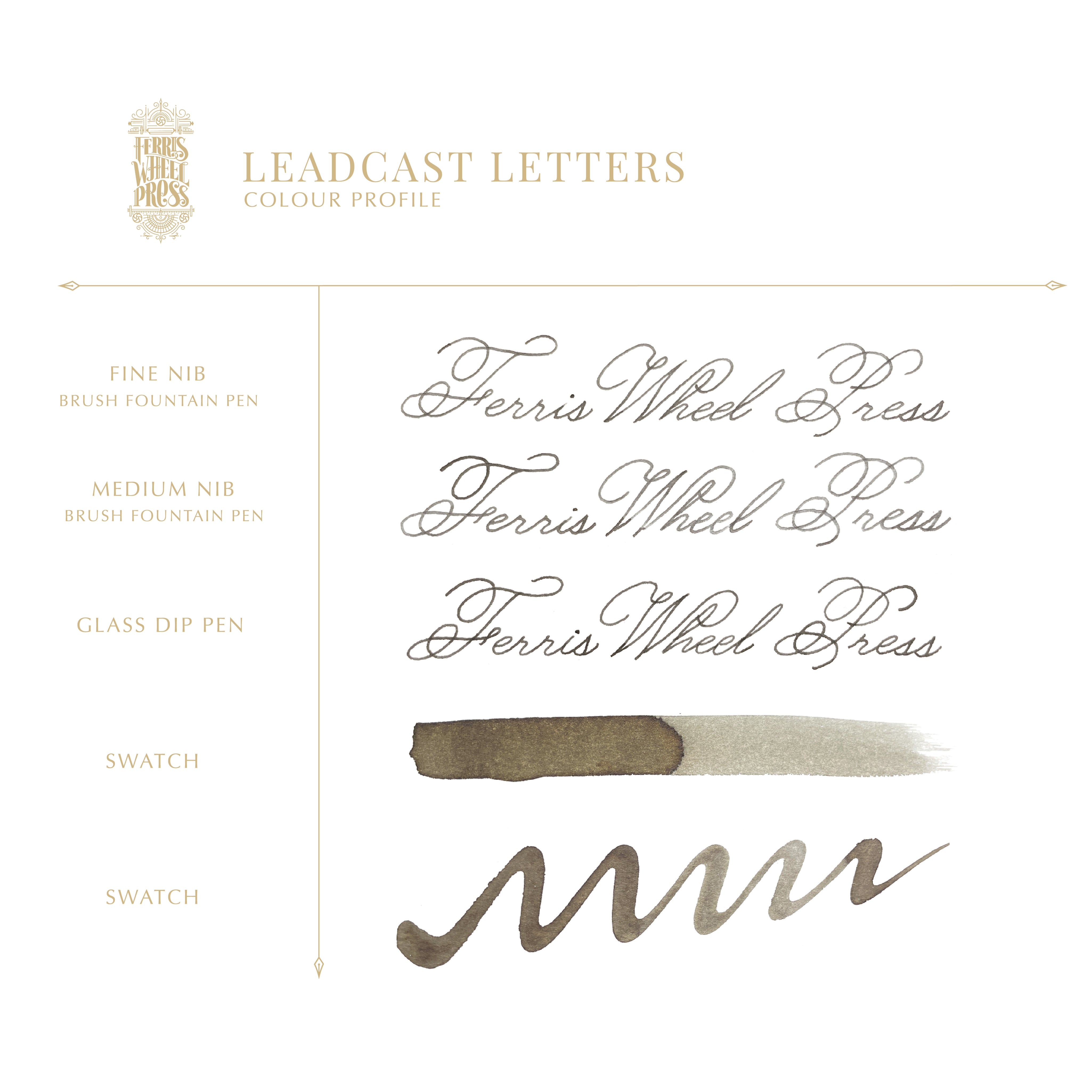 Ferris Wheel Press | Leadcast Letters 38ml