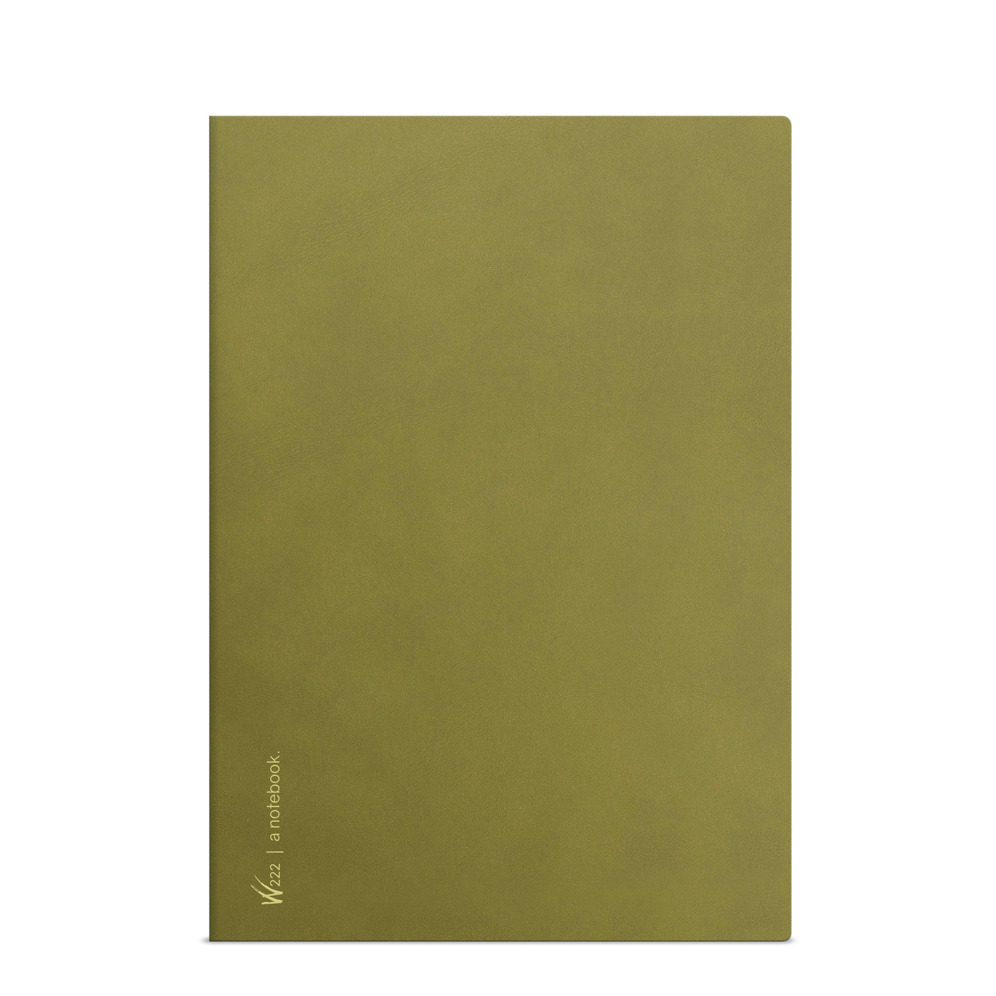 Wonderland 222 A5 notebook in fiddlehead green featuring wonderland 222 ultra thin ultra light weight fountain pen friendly paper
