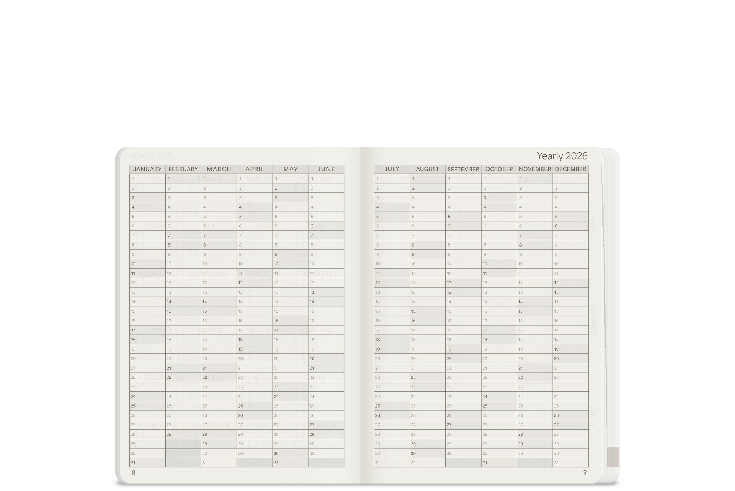 PRE-ORDER | 2026 A6 Weekly Planner | Core | Stacked Weekends