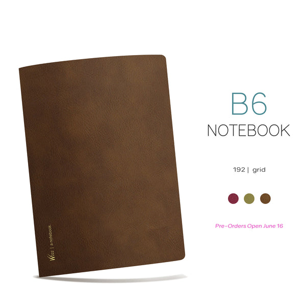 B6 Notebook 2026 – Grid | Fountain Pen Friendly | Wonderland 222
