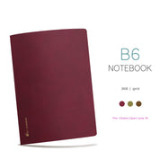 Wonderland 222 B6 grid notebook in Lingonberry, fiddlehead and Sea Otter