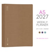 PRE-ORDER | 2027 A5 Weekly Planner | All-in-One | Stacked Weekends