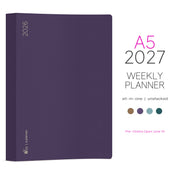 2027 A5 Weekly Planner | All-in-One | Unstacked Weekends