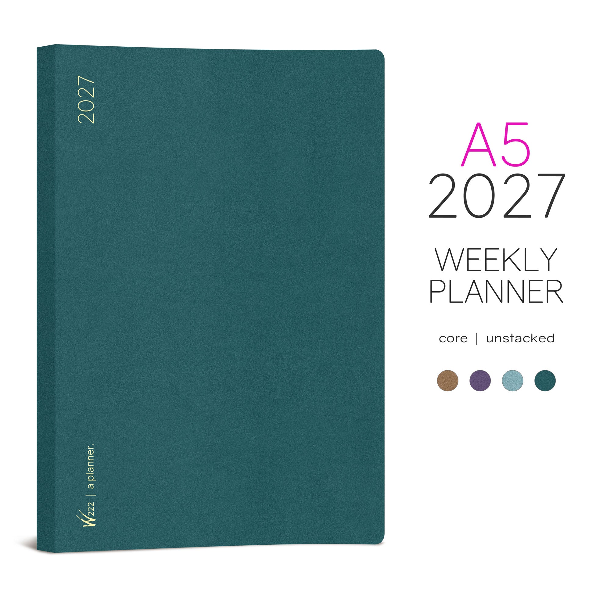 2027 A5 Weekly Planner | Core | Unstacked Weekends