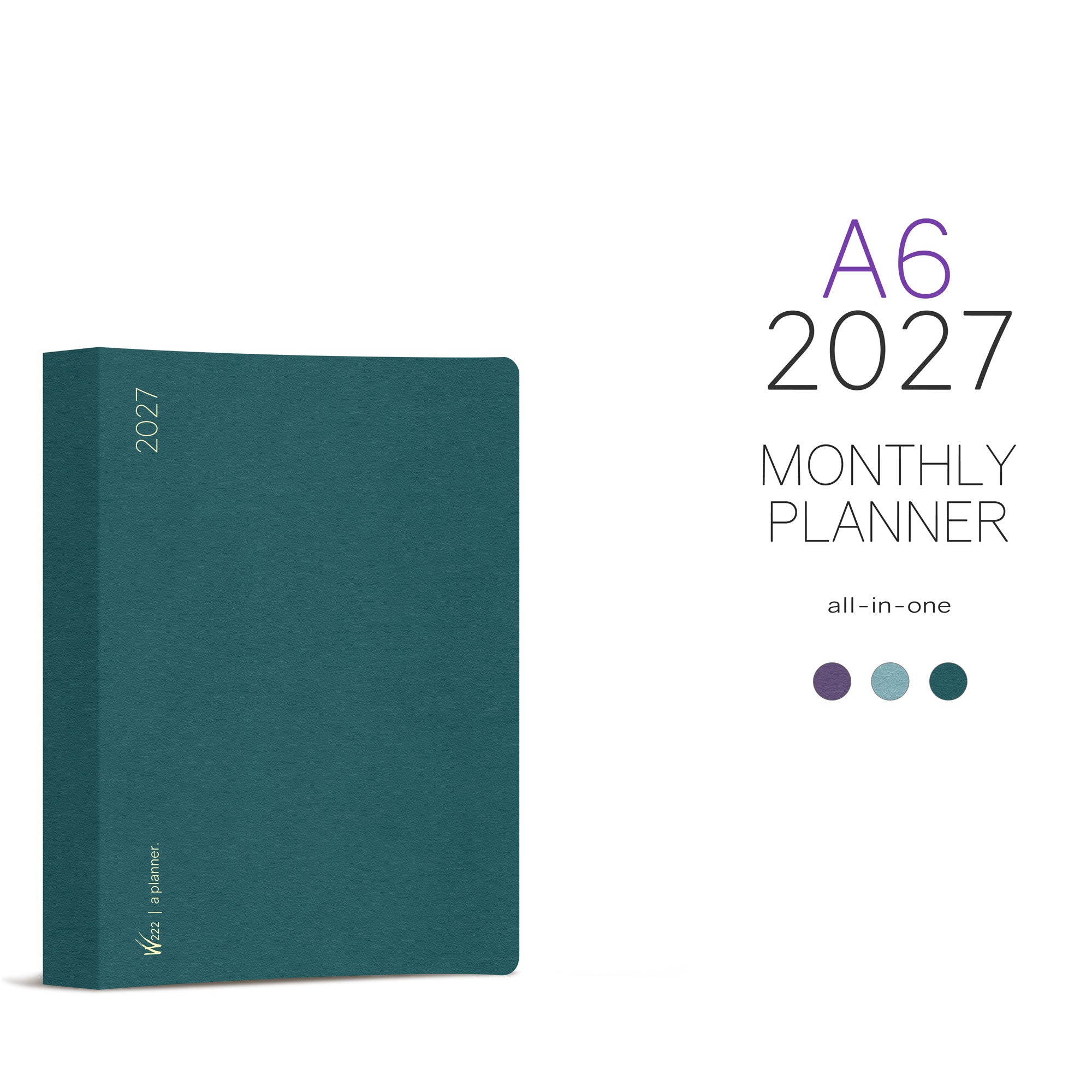 2027 A6 Monthly Planner | Wonderland 222