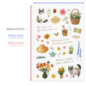 Cozy Cat PET Deco Stickers