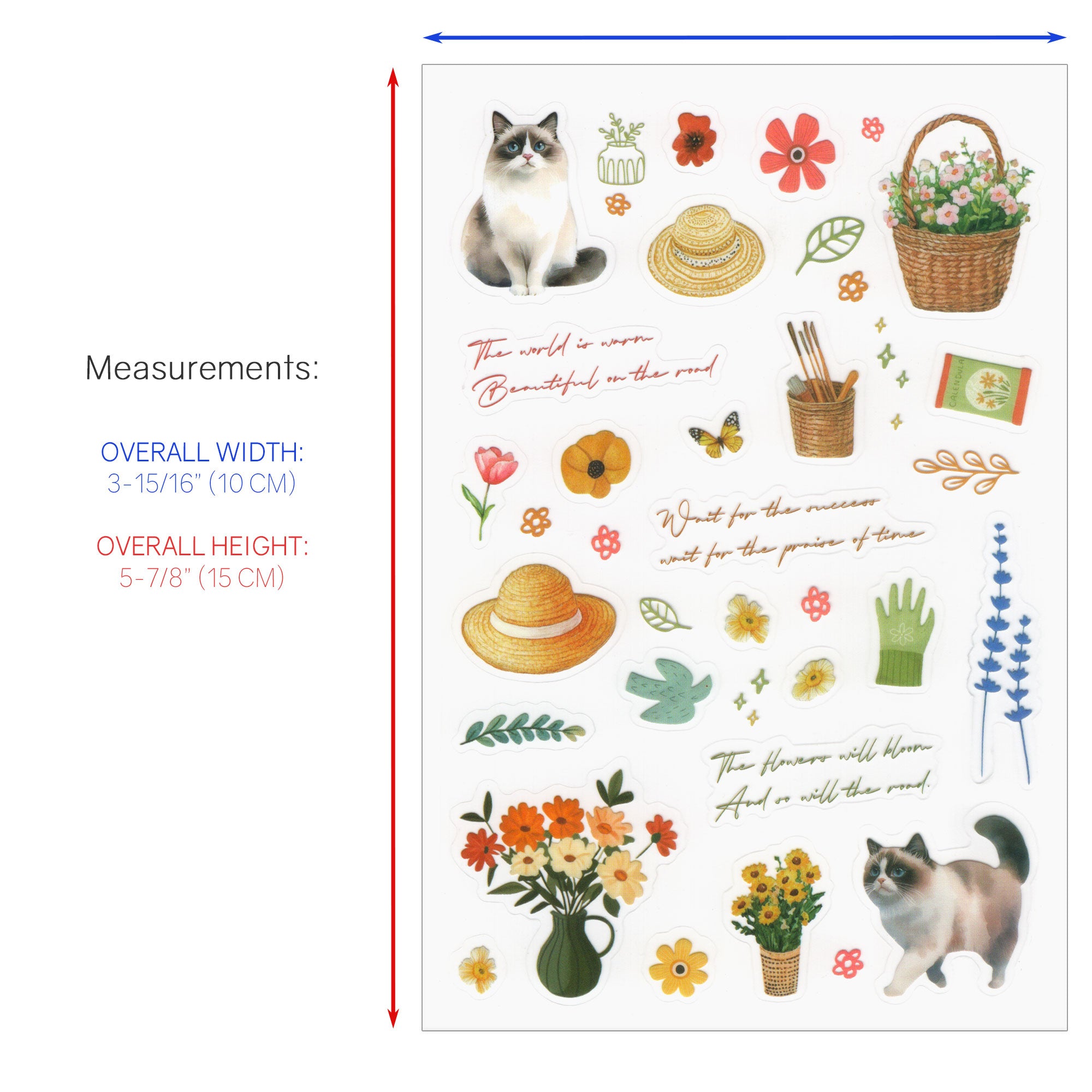 Cozy Cat PET Deco Stickers