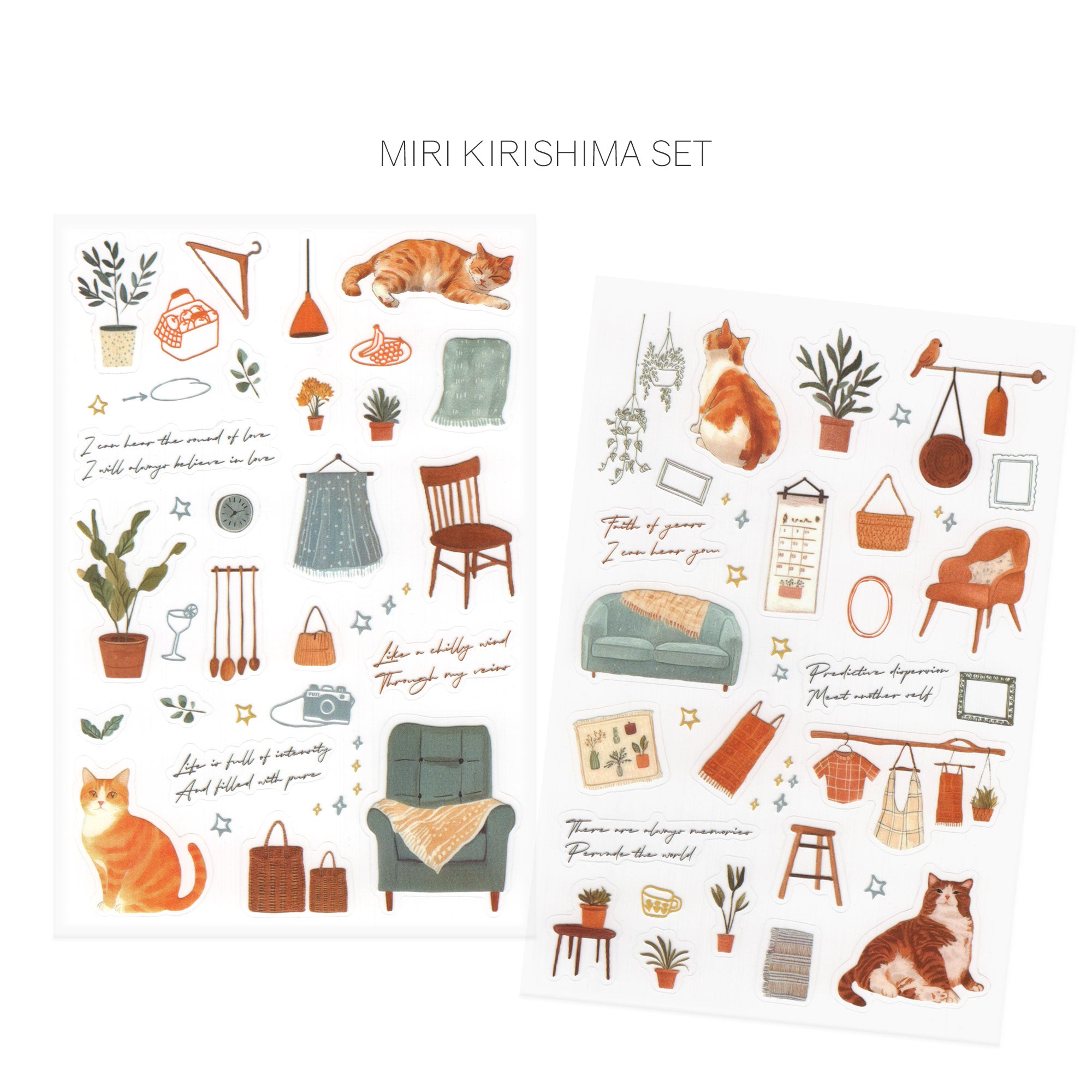 Cozy Cat PET Deco Stickers