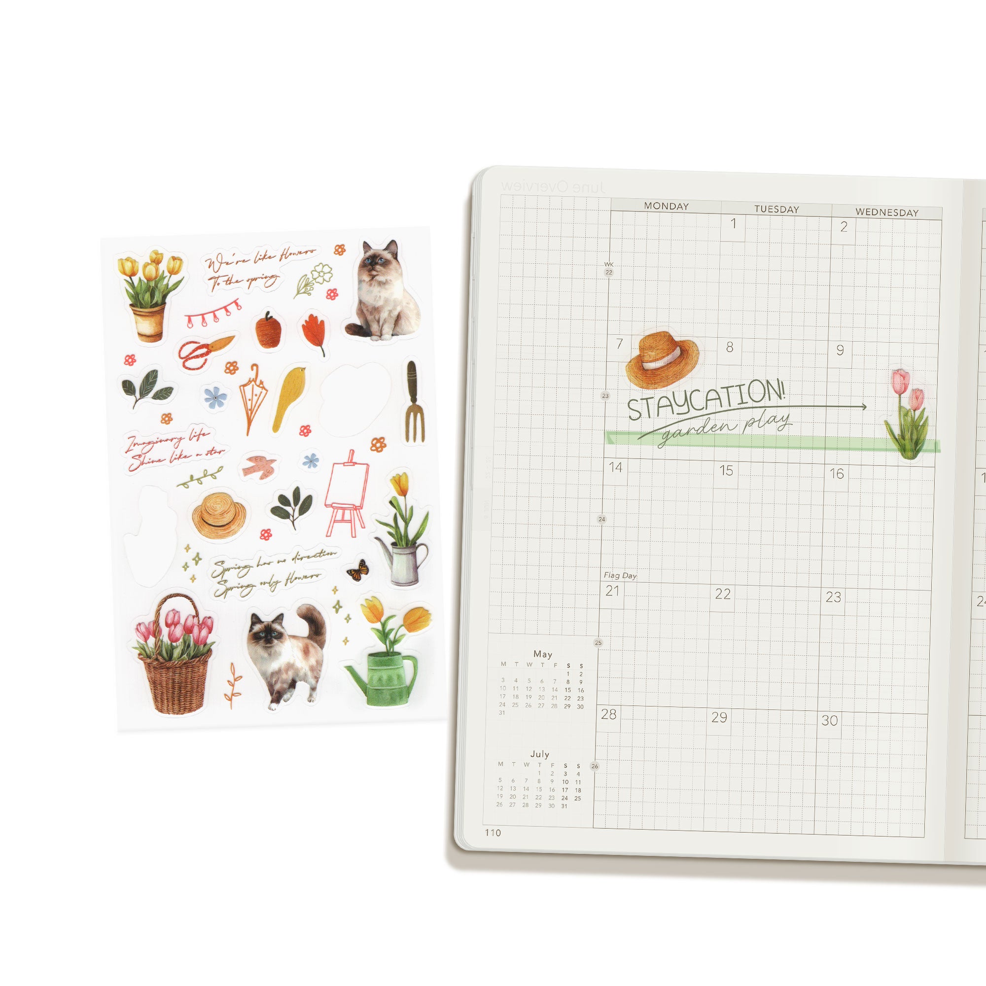 Cozy Cat PET Deco Stickers