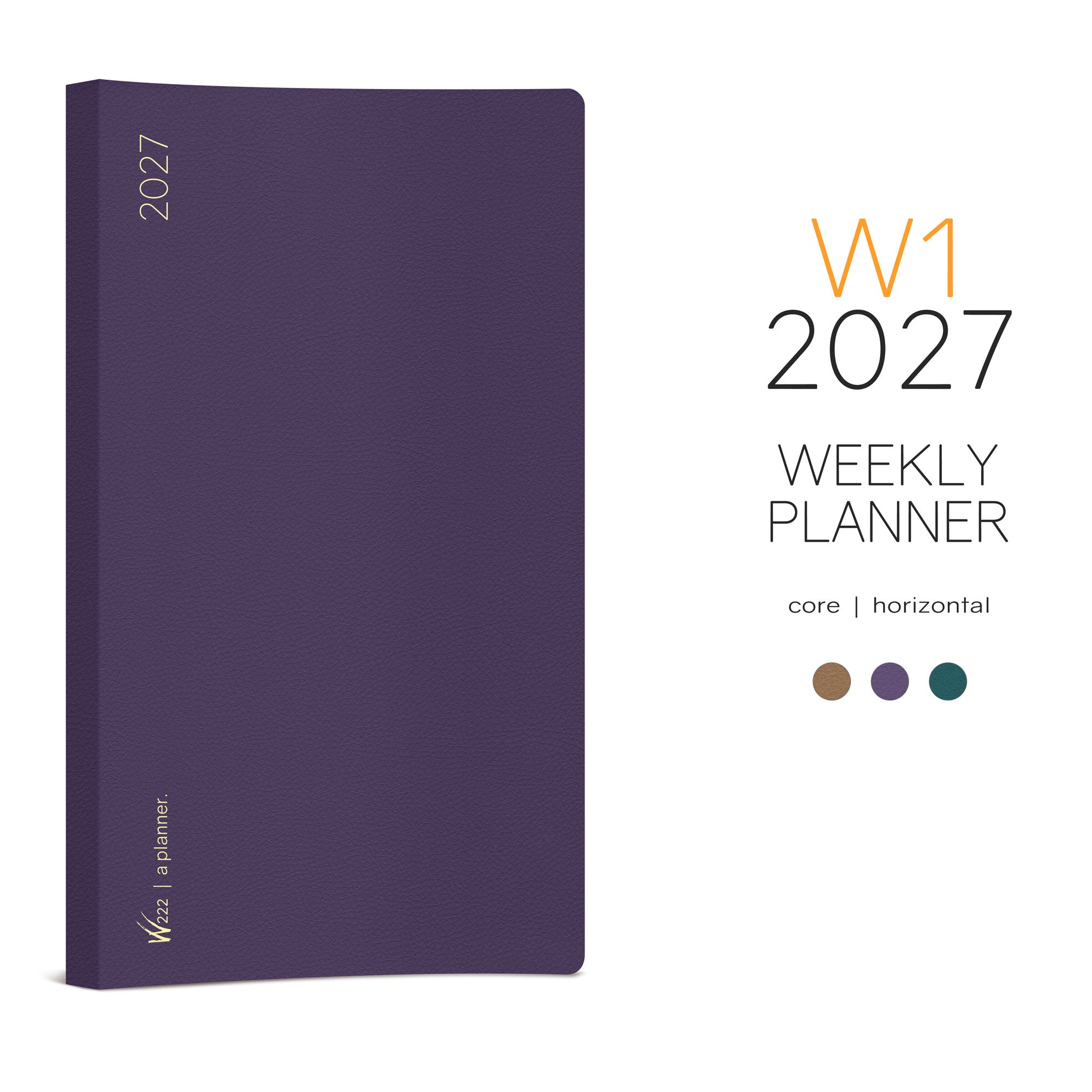 2027 W1 Weekly Planner | Core | Horizontal