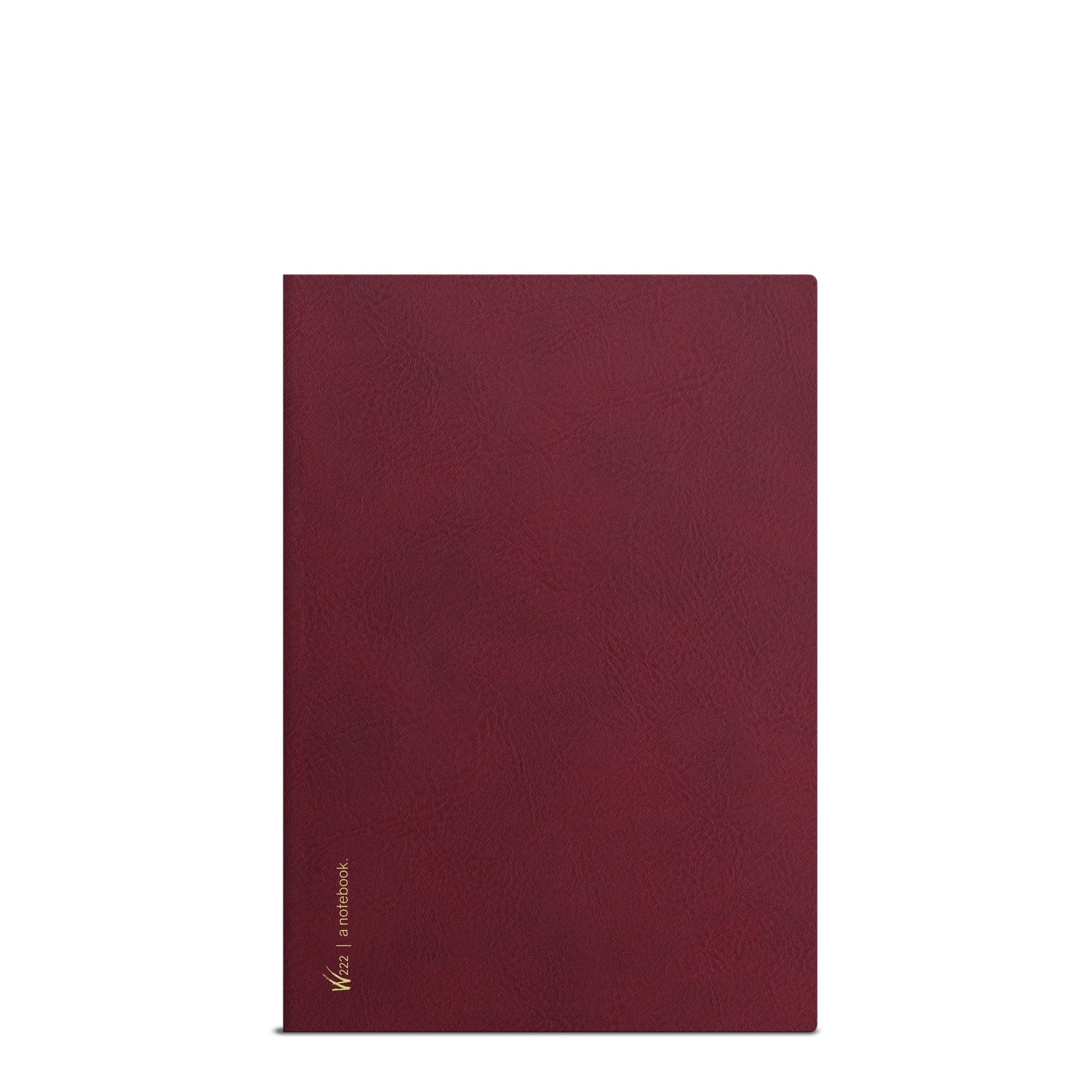 Wonderland 222 2026 B6 notebook in lingonberry, red