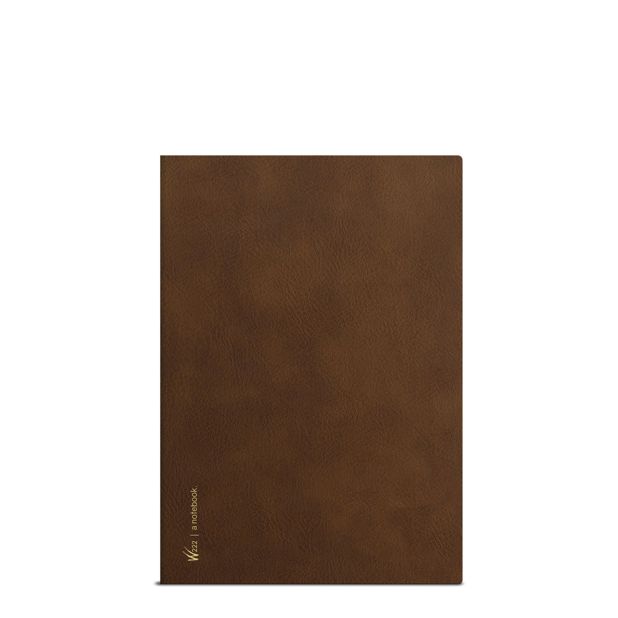 Wonderland 222 B6 dot grid notebook in Sea otter softcover, 368 pages, minimalist and lightweight design for journaling, planning, and notes.