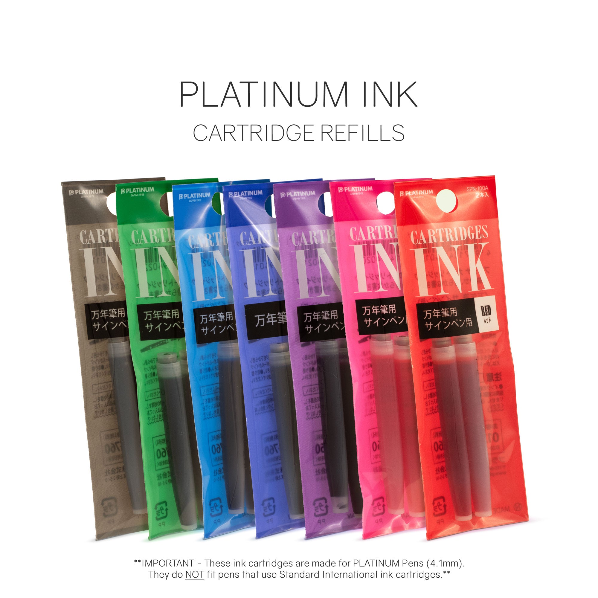 Platinum Ink | Cartridge Refills