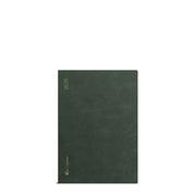 Wonderland 222 2026 A6 planner in North Slope green with textured cover and gold 2026 foil detail