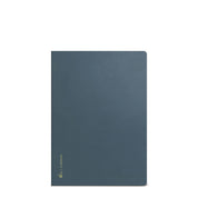 Wonderland 222 B6 notebook in Salish sea with gold brand detailing and grid 52gsm tomoe river paper