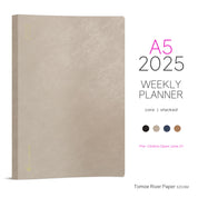 PRE-ORDER | 2025 A5 Weekly Planner | 52gsm Tomoe River Paper | Core | Stacked Weekends