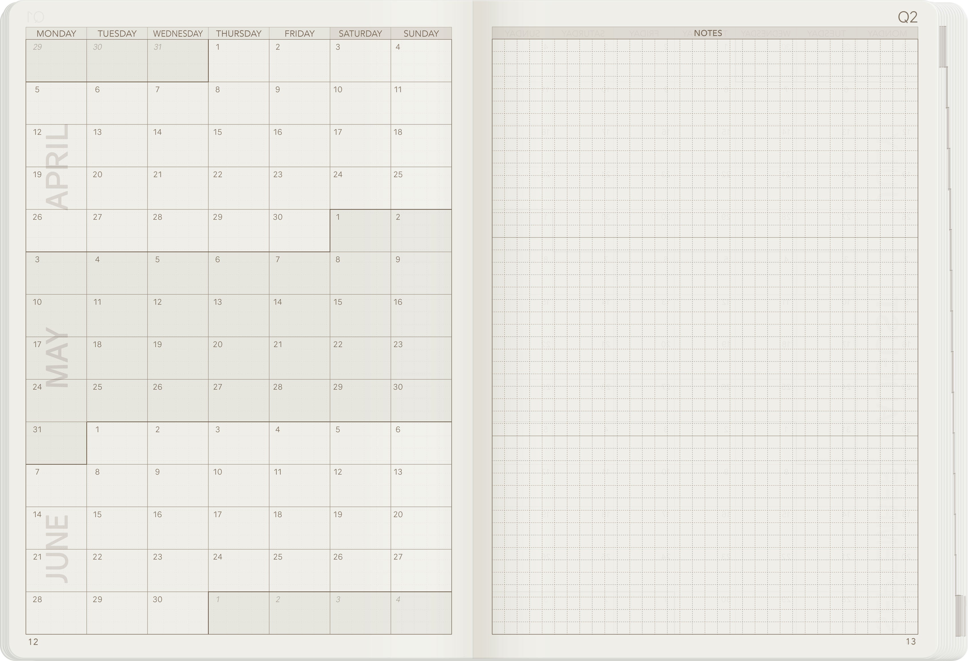 2027 A5 Weekly Planner | Core | Unstacked Weekends