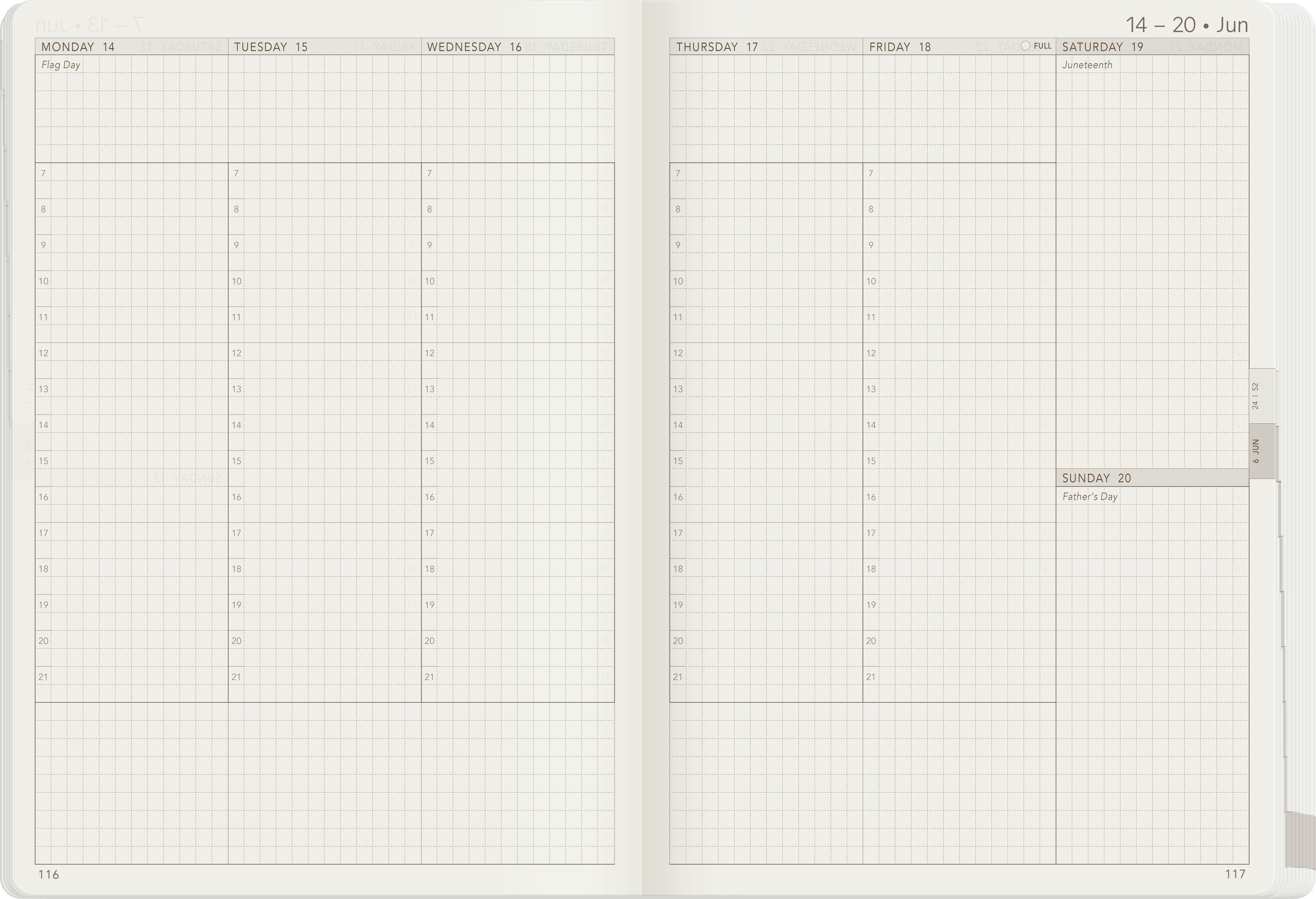 2027 A5 Weekly Planner | Core | Stacked Weekends