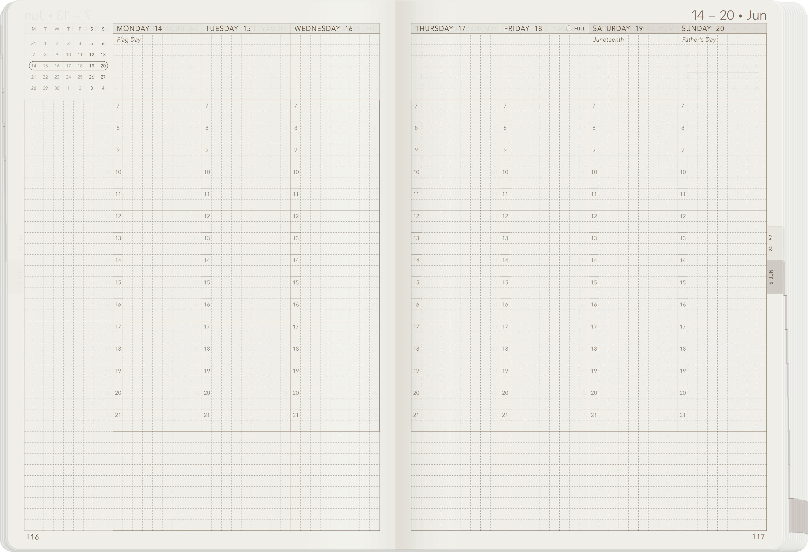 2027 A5 Weekly Planner | Core | Unstacked Weekends