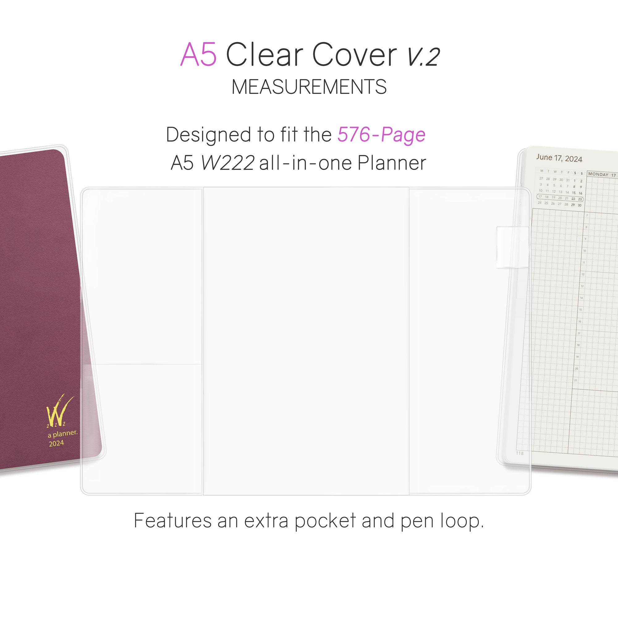 Vinyl Clear Cover (576pg All-In-One Planner)