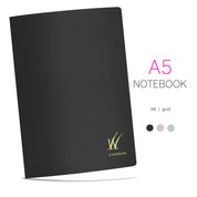 Wonderland 222's A5 notebook in Midnight Sky with 96-pages of premium fountain pen grid paper. Two additional color options shown below.