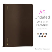 A5 Undated Weekly Planner v.3 | 2025 Edition | Core | Unstacked Weekends
