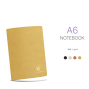 Wonderland 222 A6 Daffodil notebook, 368-pages of fountain pen friendly paper with additional colors bellow.