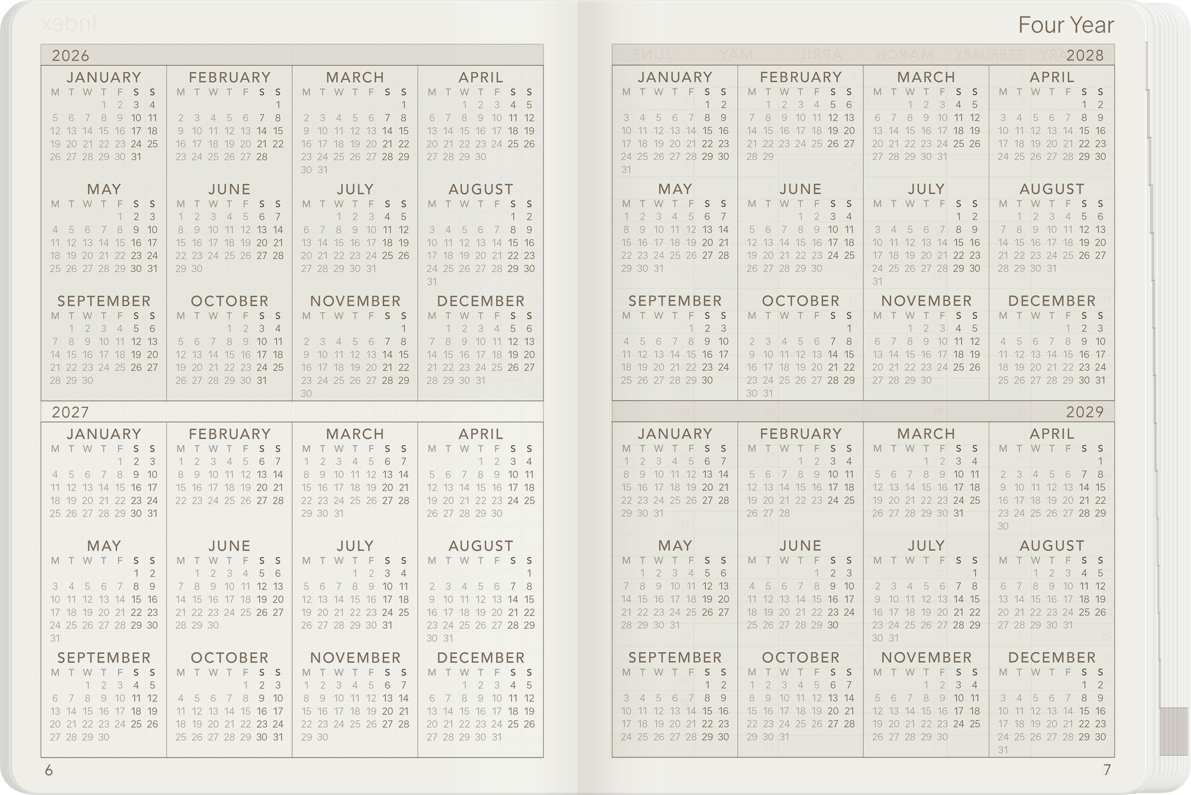 2027 A6 Monthly Planner | Wonderland 222