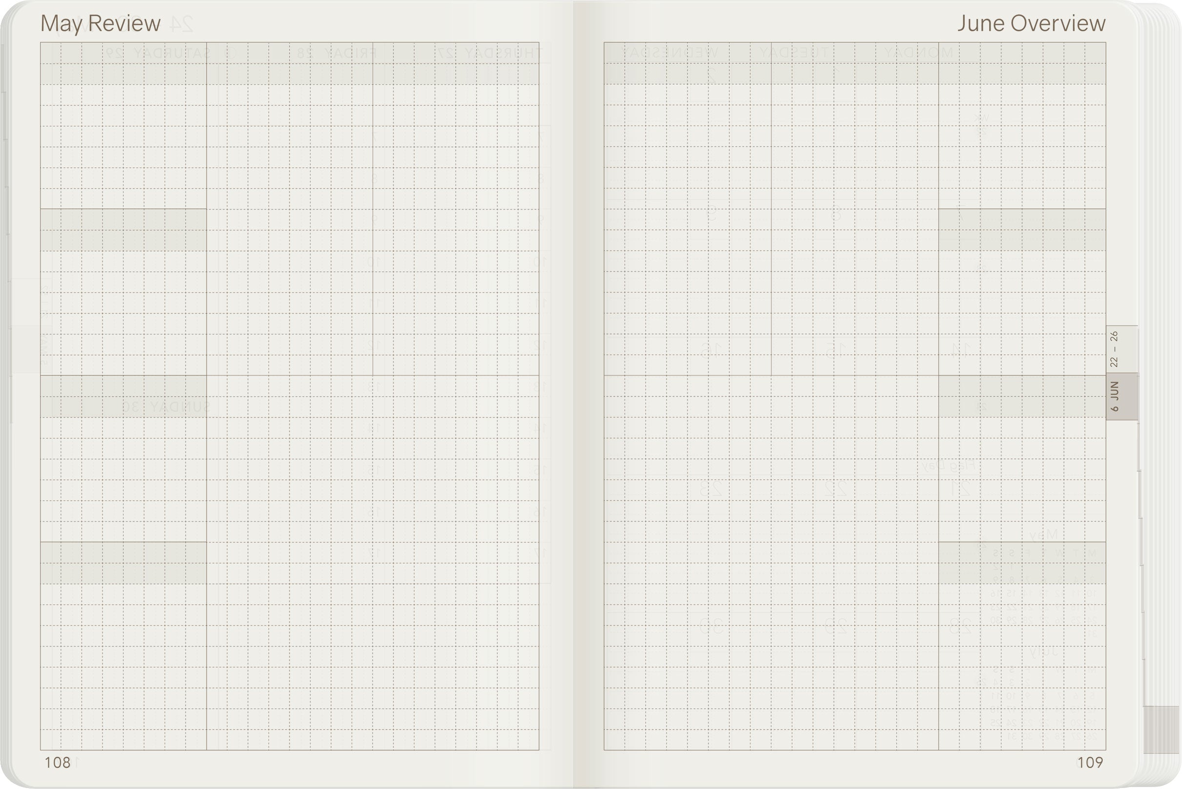 2027 A6 Weekly Planner | All-in-One | Stacked Weekends