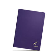 Wonderland 222 b6 Notebook in Elysian Dusk with 192-pages of tomoe river grid paper and a gold foil detailing 