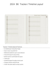 IMPERFECT | 2024 B6 Weekly Planner - 52gsm Tomoe River Paper (Stacked Weekends)