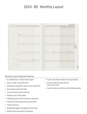 IMPERFECT | 2024 B6 Weekly Planner - 52gsm Tomoe River Paper (All in One)