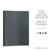 2025 B6 Weekly Planner | 52gsm Tomoe River Paper | Core | Stacked Weekends