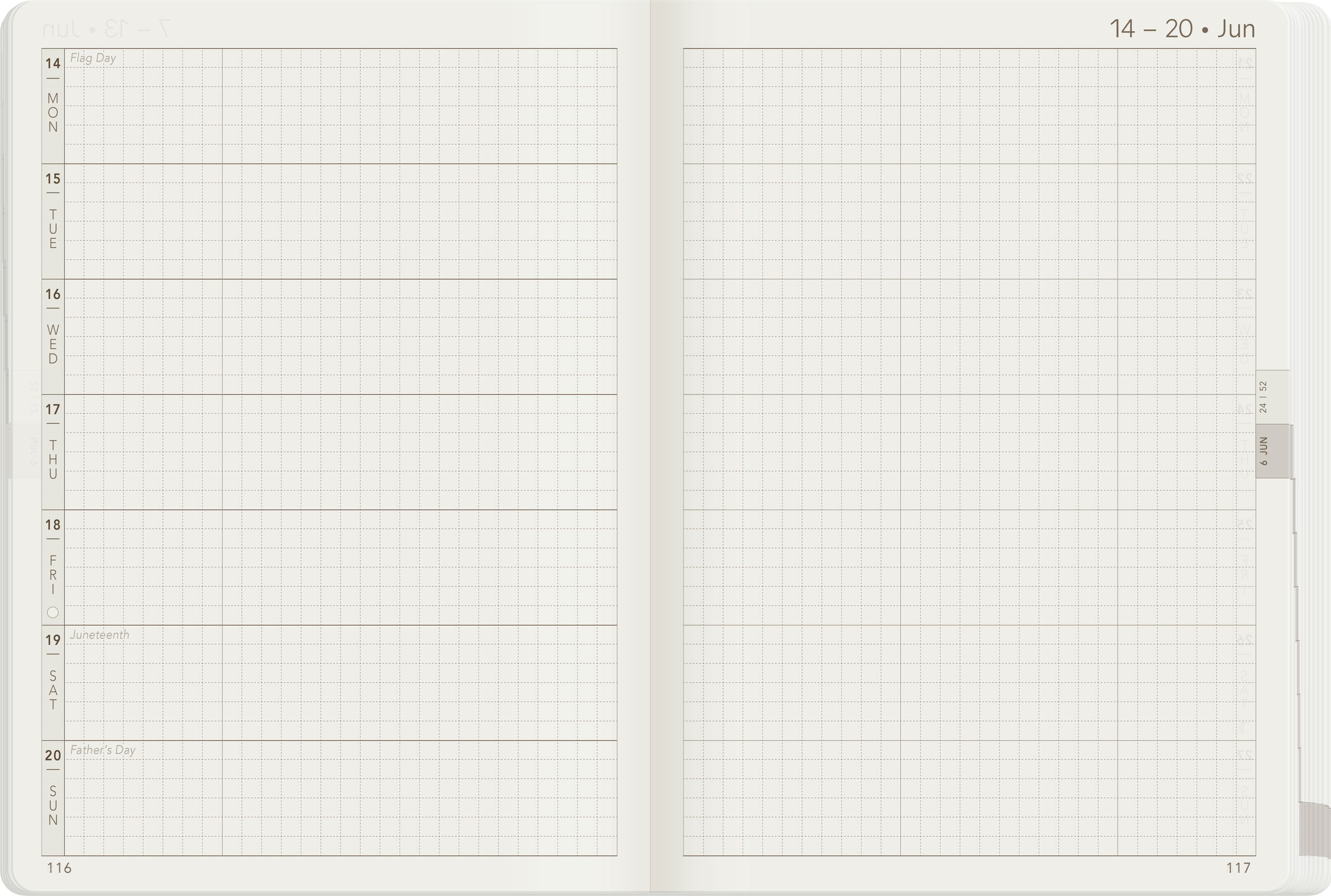 2027 B6 Weekly Planner | Core | Horizontal
