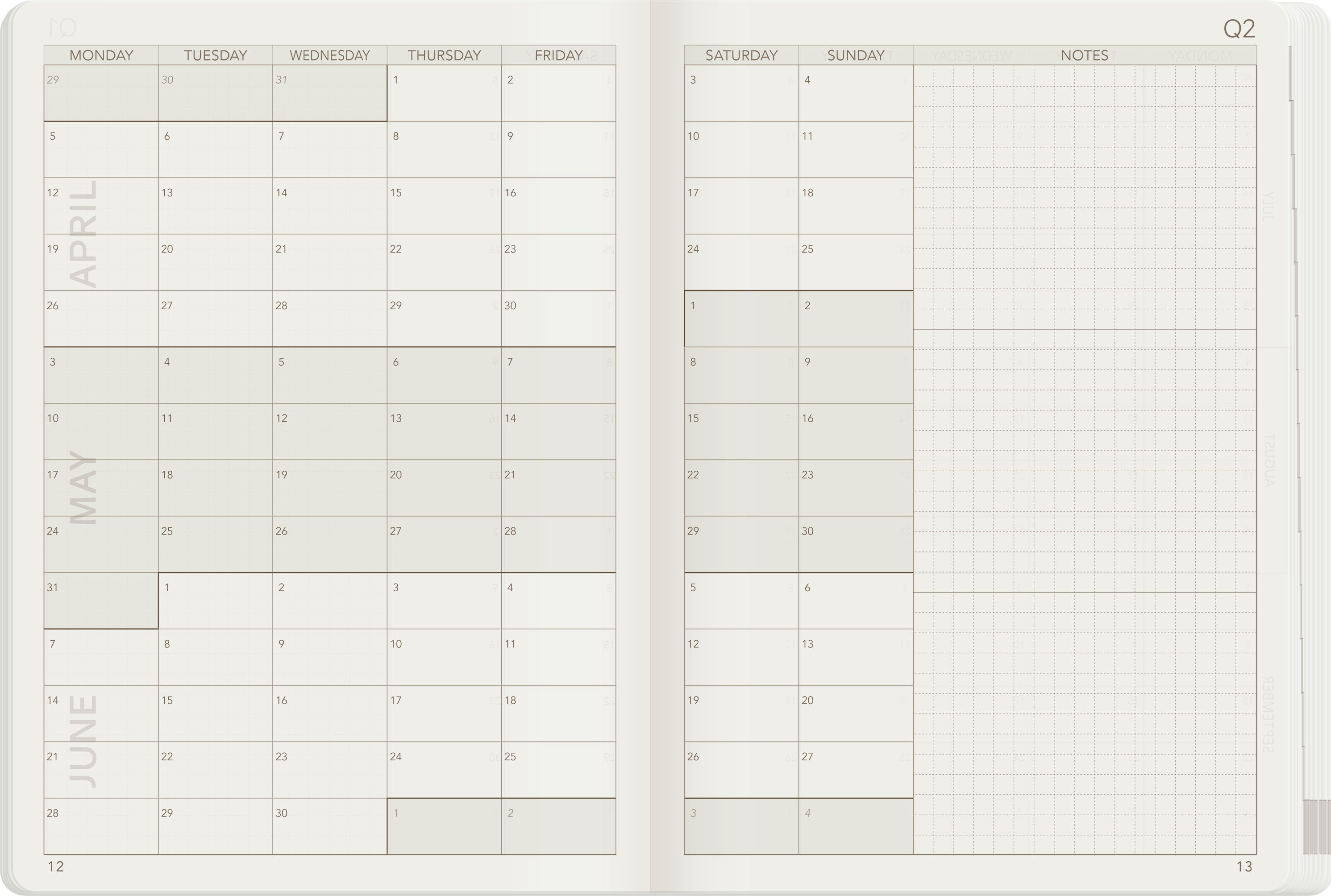2027 A5 Weekly Planner | All-in-One | Stacked Weekends