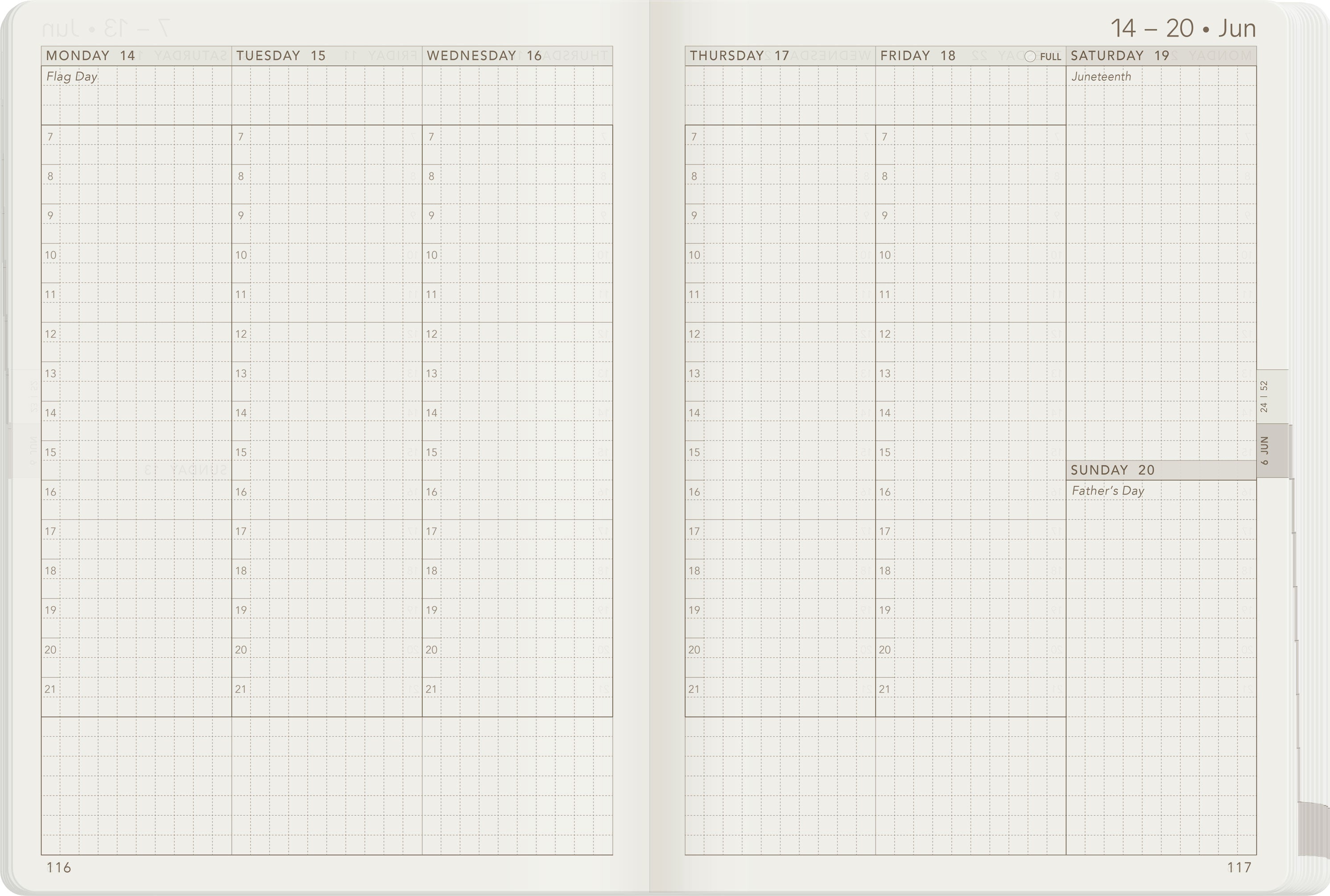 2027 A5 Weekly Planner | All-in-One | Stacked Weekends