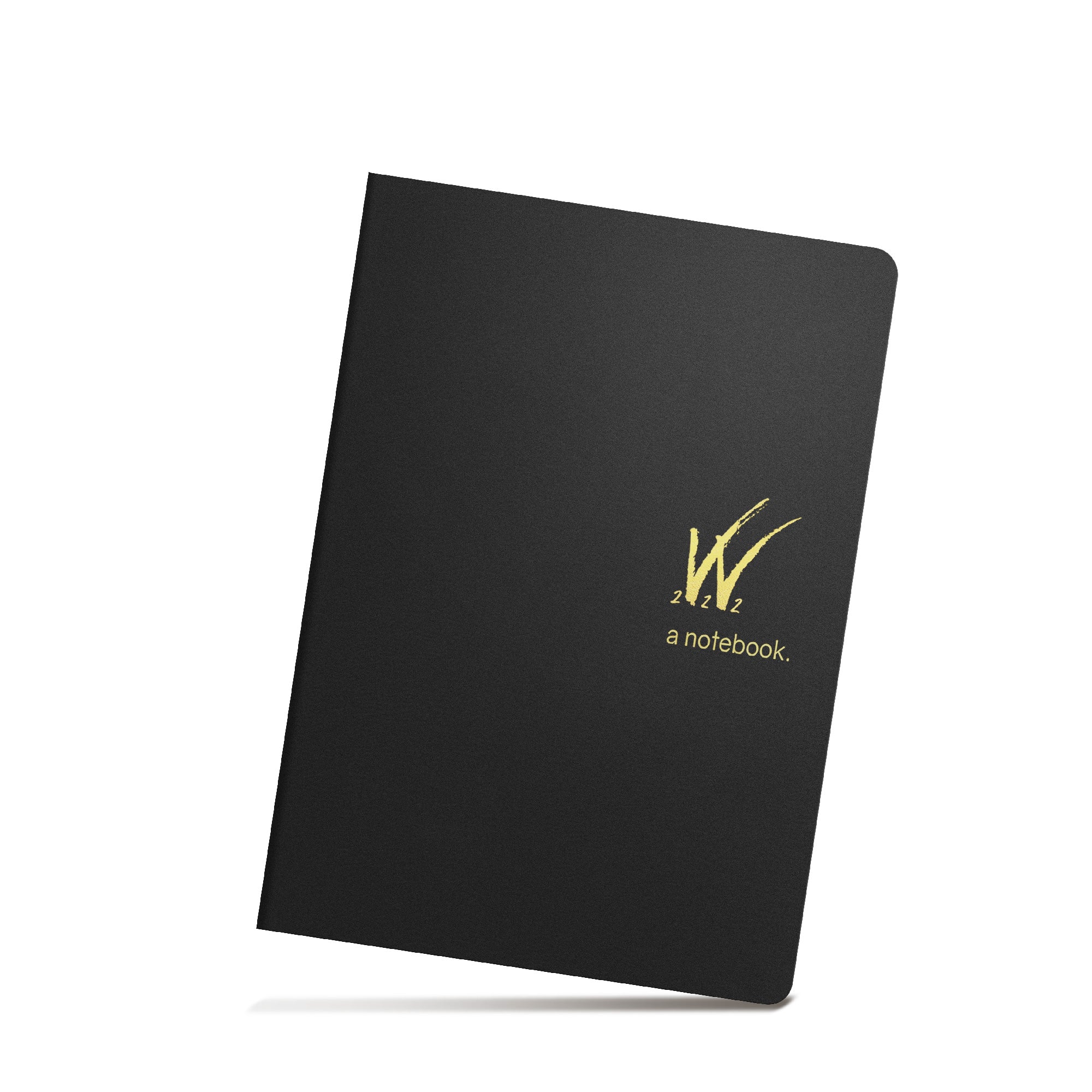 Wonderland 222 B6 notebook in midnight sky featuring a minimalist black cover and 368-pages of 52gsm tomoe river paper