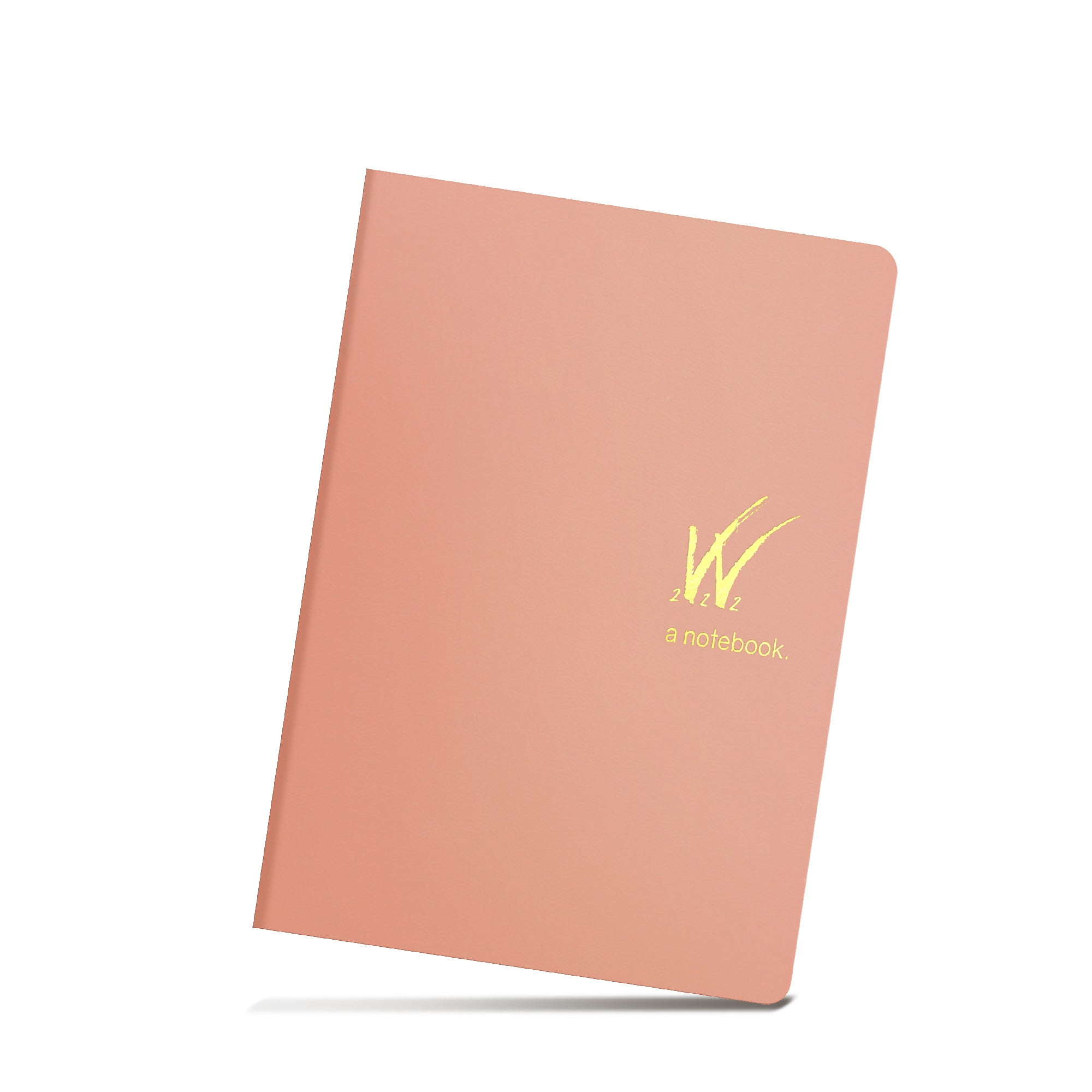 Wonderland 222 B6 notebook with 368-pages of tomoe river paper in new dawn pink featuring a minimalist design 