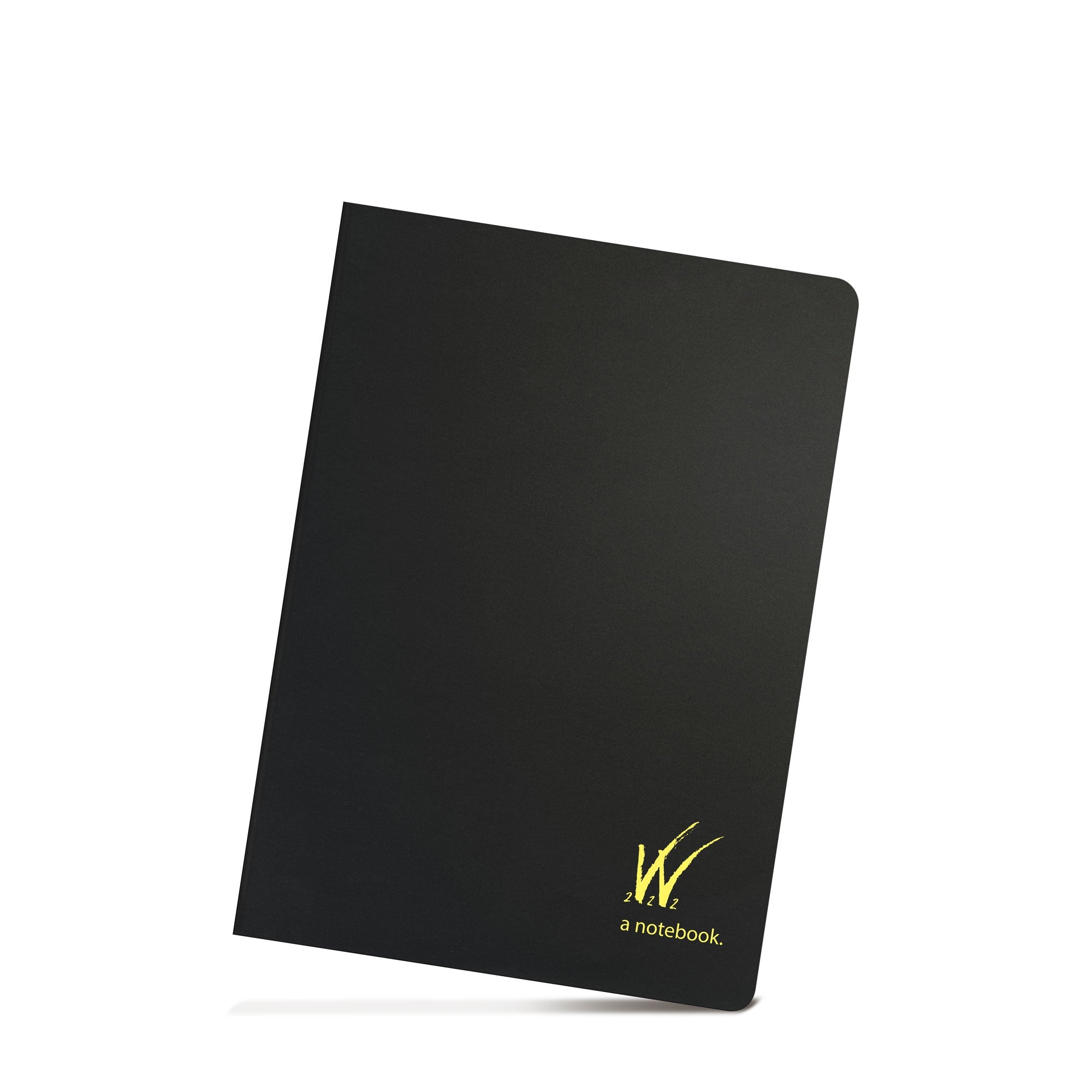 Wonderland 222 B6 notebook in midnight sky black with a gold branding featuring 52gsm tomoe river paper by sanzen 