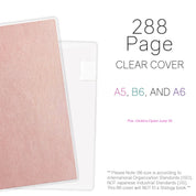Vinly Clear Cover for 288 page wonderland 222 Core Planner in sizes A5, B6 and A6