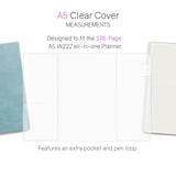 Vinyl Clear Cover | Weekly Planner | All-in-One | 576